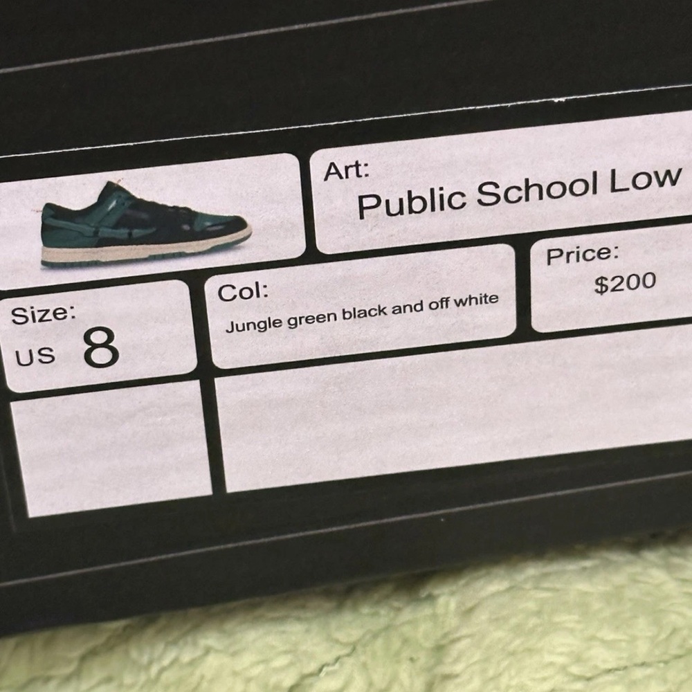 Rare! Reallionaire X Free Lunch Public School Sneakers ,US Size 8, Retail $200